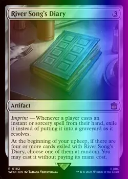 MTG Magic the Gathering River Song's Diary (182/1208) Doctor Who LP FOIL - Image 1