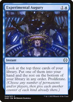 MTG Experimental Augury (49/530) Phyrexia All Will Be One NM - Image 1
