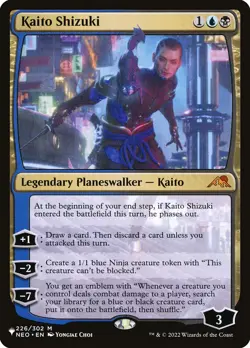 MTG Magic the Gathering Kaito Shizuki (994/1358) The List NM - Image 1