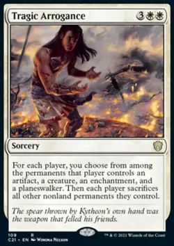 MTG Magic the Gathering Tragic Arrogance (109/465) Commander 2021 LP - Image 1