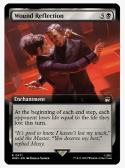 MTG Wound Reflection (FOIL) (Extended Art) #471 NM Universes Beyond: Doctor Who - Image 1