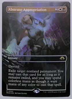 Abstruse Appropriation - Borderless - Foil - 342 - Modern Horizons 3 (MH3) MTG - Image 1