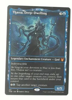 MTG Bling - Showcase - Thassa, Deep-Dwelling - Theros Beyond Death -D122 - Image 1