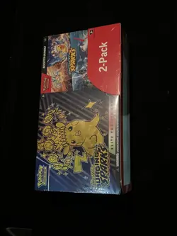 Pokemon Surging Sparks ETB & Booster Bundle Costco 2-pack Factory Sealed New - Image 1