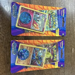 Pokemon TCG XY Steam Siege 2016 Promo Blister Pack Lucario & Floette Set Sealed - Image 1