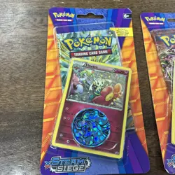 Pokemon TCG XY Steam Siege 2016 Promo Blister Pack Lucario & Floette Set Sealed - Image 2