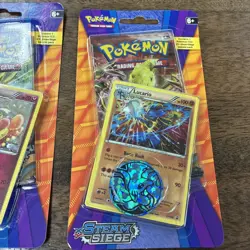 Pokemon TCG XY Steam Siege 2016 Promo Blister Pack Lucario & Floette Set Sealed - Image 3