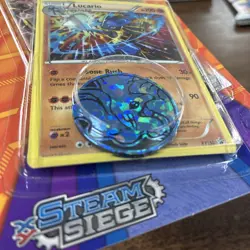 Pokemon TCG XY Steam Siege 2016 Promo Blister Pack Lucario & Floette Set Sealed - Image 5