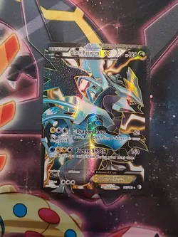 Pokemon TCG Black Kyurem EX (145 Full Art) Boundaries Crossed NM Ink Print Error - Image 2