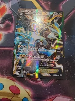 Pokemon TCG Black Kyurem EX (145 Full Art) Boundaries Crossed NM Ink Print Error - Image 3