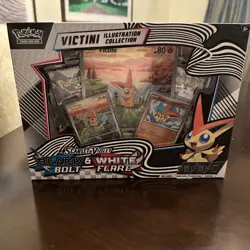 Pokemon TCG Black Bolt & White Flare Victini Illustration Collection Ships ASAP - Image 1