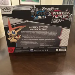 Pokemon TCG Black Bolt & White Flare Victini Illustration Collection Ships ASAP - Image 2