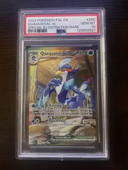 Pokemon Paldea Evolved Quaquaval EX 260/193 Special Illustration Rare PSA 10 - Image 1