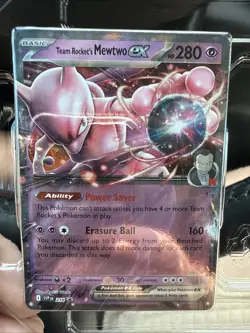 Pokemon TCG Team Rocket's Mewtwo ex SVP 216 Black Star Promo English NM - Image 1
