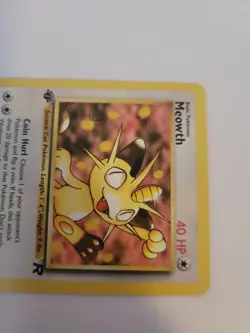 Pokemon TCG Meowth 62/82 Team Rocket 1st Edition WOTC Common Colorless LP - Image 3