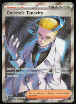 Colress's Tenacity Pokemon Shrouded Fable 087/064 Full Art Ultra Rare NM - Image 1