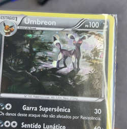 Pokemon Umbreon XY Black Star Promo XY96 Holo Portuguese LP/NM (WITH 2 SWIRLS) - Image 4