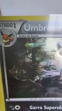 Pokemon Umbreon XY Black Star Promo XY96 Holo Portuguese LP/NM (WITH 2 SWIRLS) - Image 5