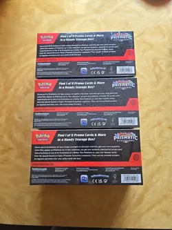 Pokemon TCG: Scarlet & Violet Prismatic Evolutions Surprise Box Lot Of 3 Sealed! - Image 2