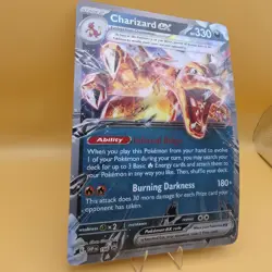 JUMBO Lenticular Charizard ex 054/091 Box Exclusive Promo Pokemon - Image 2