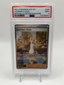 2024 Pokemon Jasmine’s Gaze 245/191 Special Illustration Rare Psa 9 - Image 1