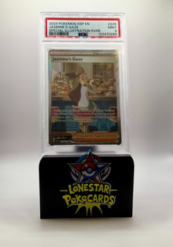 2024 POKEMON SURGING SPARKS SPECIAL ILLUSTRATION RARE JASMINE'S GAZE PSA 9 #245 - Image 1