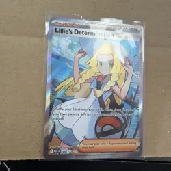 Lillie's Determination 169/132 Secret Rare Pokemon Mega Evolution Full Art NM/M - Image 3