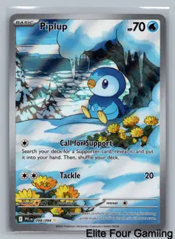 Piplup 098/094 Illustration Rare Phantasmal Flames Pokemon Near Mint - Image 1