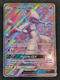 Pokemon - Mewtwo GX Full Art - 2017 Shining Legends 72/73 - NM - Image 1