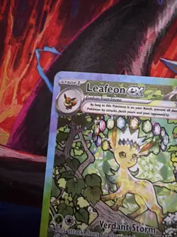 Pokemon TCG Leafeon EX Prismatic Evolutions 144/131 MINT FRESH PULL💎 - Image 2