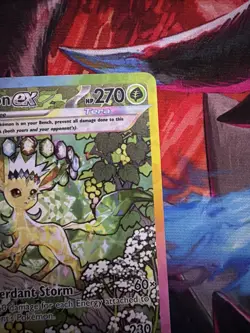 Pokemon TCG Leafeon EX Prismatic Evolutions 144/131 MINT FRESH PULL💎 - Image 3