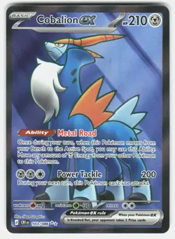 COBALION EX 103/086 ULTRA RARE CHAOS RISING POKEMON HOLO NM/M - Image 1