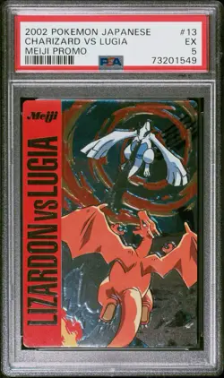 Pokemon Charizard VS Lugia Red Meiji Japanese Promo #13 PSA 5 - Image 1