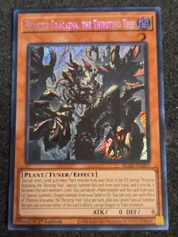 (BLZD) PRINCESS DRACAENA, THE THIRSTING TREE SECRET RARE BLZD-EN027 YUGIOH NM - Image 1