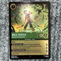 Disney Lorcana Wilds Unknown Milo Thatch 82/204 Foil Super Rare - Image 2