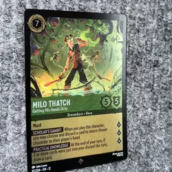 Disney Lorcana Wilds Unknown Milo Thatch 82/204 Foil Super Rare - Image 3