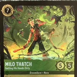 Disney Lorcana Wilds Unknown Milo Thatch 82/204 Foil Super Rare - Image 5