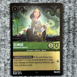 Disney Lorcana Wilds Unknown Elinor Renowned Diplomat 86/204 Super Rare Foil - Image 2