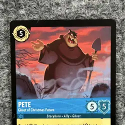 Disney Lorcana Winterspell Pete Ghost of Christmas Future 154/204 Rare NM - Image 3