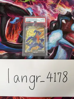 Cynthia's Garchomp ex PSA 10 English Pokemon Card 204 Black Star Promo PC 2025 - Image 3