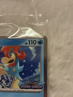 Keldeo 019/086 Chaos Rising Stamped Promo Card - Cosmos Holo - SEALED - Image 4