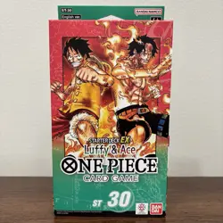 One Piece Card Game Starter Deck EX Luffy & Ace ST-30 TCG Bandai New Sealed - Image 1
