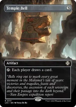 Temple Bell (Borderless) - Damaged / Poor MTG - Image 1