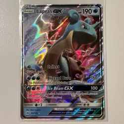 Lapras GX - 35/149 - SM Base Set - Ultra Rare Pokemon Card - NM - Image 1
