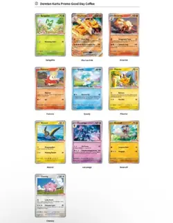 2024 SV Good Day Coffee Campaign Card Promo Pack Pokemon Indonesia Stamped - Image 3