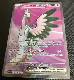 Pokemon Bombirdier EX Holo Card 234/182 SV04 Paradox Rift 200 HP - Image 1