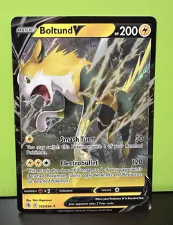 Pokemon Boltund V Ultra Rare Holo Card 103/264 Swsh08 Fusion Strike English - Image 1