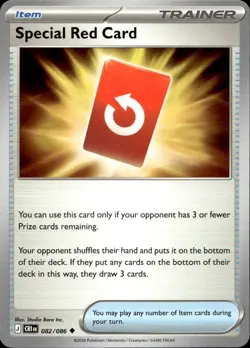 Special Red Card 082/086 Uncommon ME04: Chaos Rising Pokemon Near Mint - Image 1