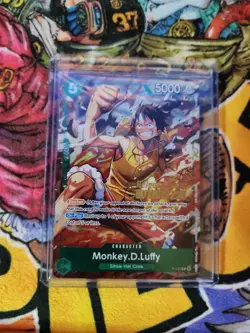 Monkey.D.Luffy P-135 Winner Stamp OP16 Pre-Release Event Promo Card Sealed - Image 1