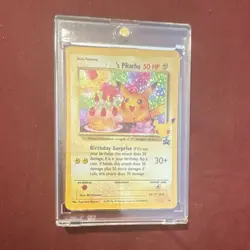 Birthday Pikachu 24 WotC Promo 1999 Holo Promo Pokemon TCG Card English 50 HP - Image 1